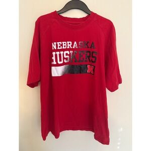Profile Varsity Nebraska Huskers Red Graphic T-Shirt Mens 3XL Big & Tall Cotton